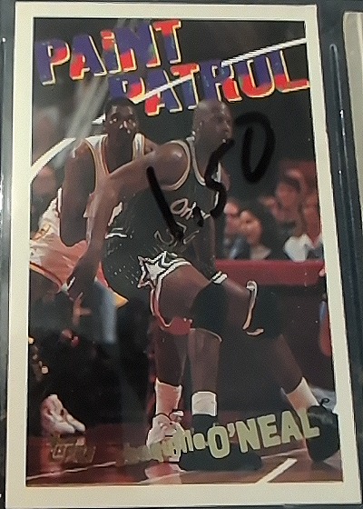 1994-95 Topps Paint Patrol #100 Shaquille O'Neal — front