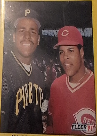1991 Fleer #711 Bobby Bonilla / Barry Larkin — front