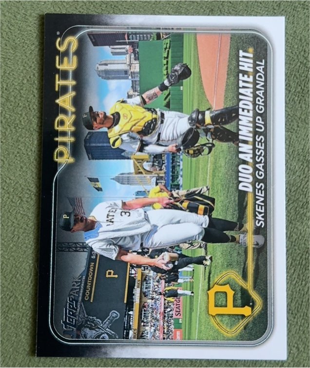 2024 Topps Update #US160 Paul Skenes / Yasmani Grandal — front