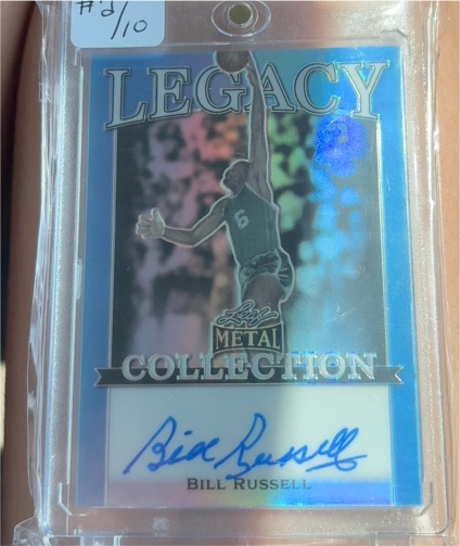 2022 Leaf Metal Legacy Collection #BR2 Bill Russell — front
