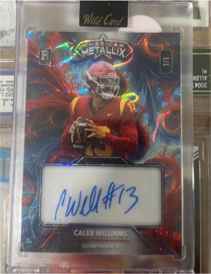2023 Wild Card American Metallix #1/1 Caleb Williams — front