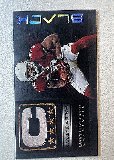2012 Panini Black Captains CAPTAIN Larry Fitzgerald — front