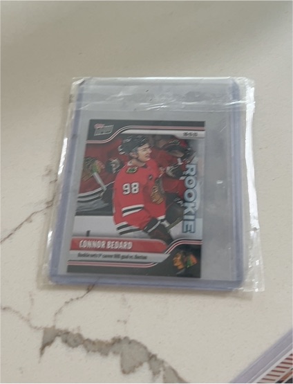 2023 Topps Now NHL Stickers #5 Connor Bedard Rookie — front