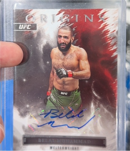 2023 Panini Chronicles UFC Origins Autographs #OA-BMH Belal Muhammad — front