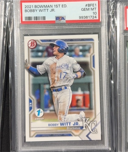 2021 Bowman 1st Edition #BFE-1 Bobby Witt Jr. — front