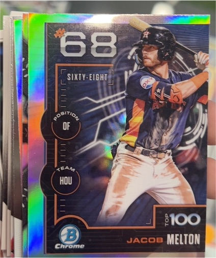 2025 Bowman Chrome Top 100 #BTP-68 Jacob Melton — front
