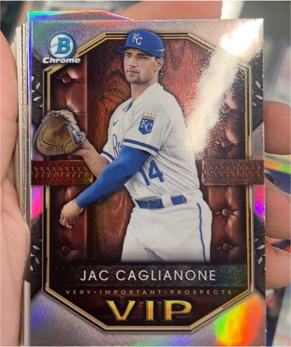 2025 Bowman Chrome VIP #VIP-11 Jac Caglianone — front