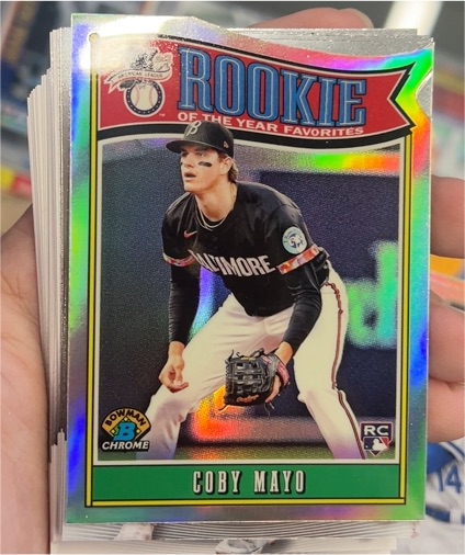 2025 Bowman Chrome #ROY-2 Coby Mayo Rookie of the Year Favorites — front