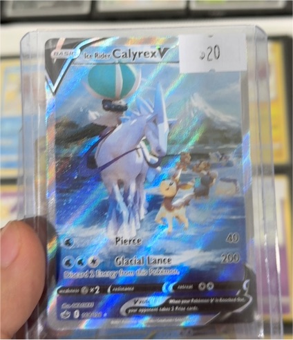 2021 Pokémon Chilling Reign #164 Ice Rider Calyrex V — front