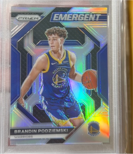 2023-24 Panini Prizm #24 Brandin Podziemski Emergent — front