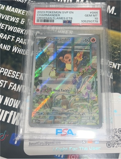 2023 Pokemon SVP #044 Charmander Obsidian Flames ETB — front