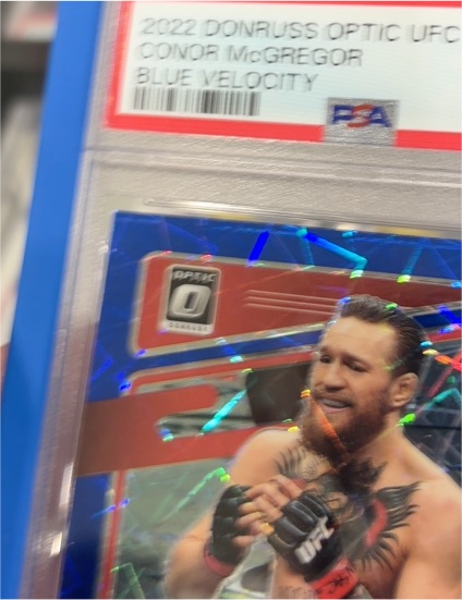 2022 Donruss Optic UFC Conor McGregor Blue Velocity — front
