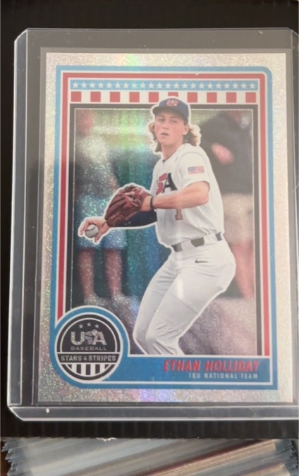 2025 Panini Stars and Stripes USA Baseball #14 Ethan Holliday — front