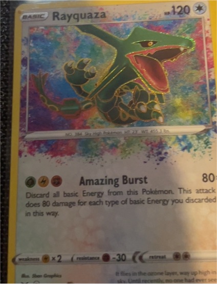 2020 Pokémon TCG #138 Rayquaza — front
