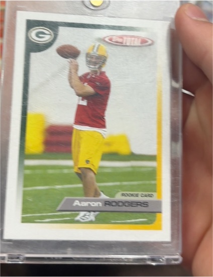 2005 Donruss #483 Aaron Rodgers Rookie Card — front