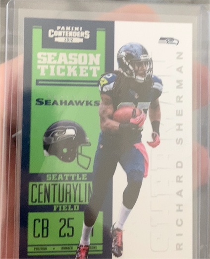 2012 Panini Contenders #86 Richard Sherman Season Ticket Rookie — front