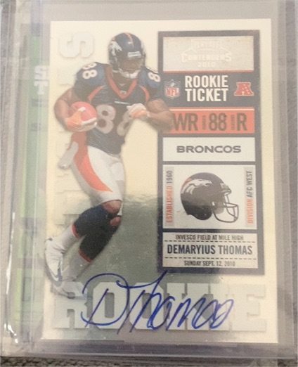 2010 Panini Playoff Contenders #WR188 Demaryius Thomas Rookie Ticket — front