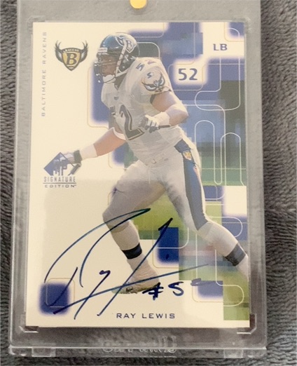 1999 Upper Deck SP Signature Edition #RL Ray Lewis — front