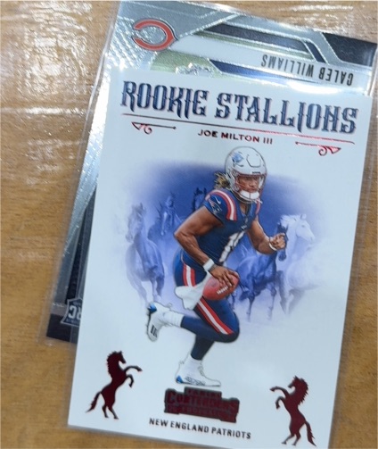 2024 Panini Contenders #12 Joe Milton III Rookie Stallions — front
