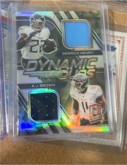 2020 Panini Spectra Dynamic Duos #16 Derrick Henry & A.J. Brown — front