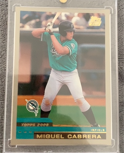 2000 Topps Traded #T40 Miguel Cabrera Rookie — front