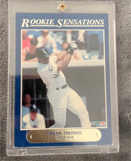 1992 Fleer Rookie Sensations #1 Frank Thomas — front