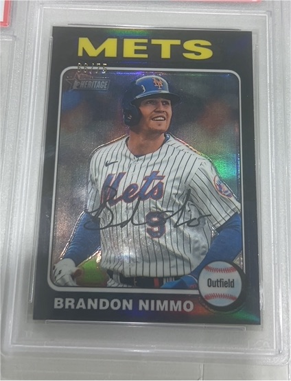 2024 Topps Heritage #110 Brandon Nimmo — front
