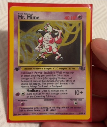 1999 Pokémon Jungle #6 Mr. Mime — front