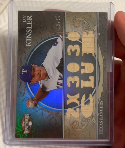 2013 Topps Triple Threads Relics #TTR-IK1 Ian Kinsler — front