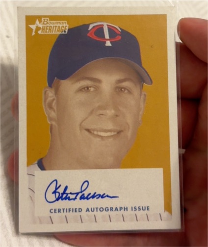 2006 Bowman Heritage Signs of Greatness #SG-ST Steve Tolleson — front