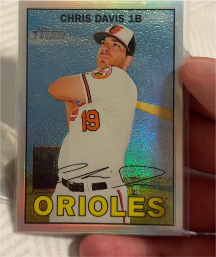 2016 Topps Heritage Chrome #THC-60 Chris Davis — front