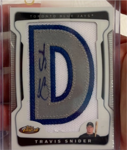 2009 Topps Finest #D Travis Snider — front