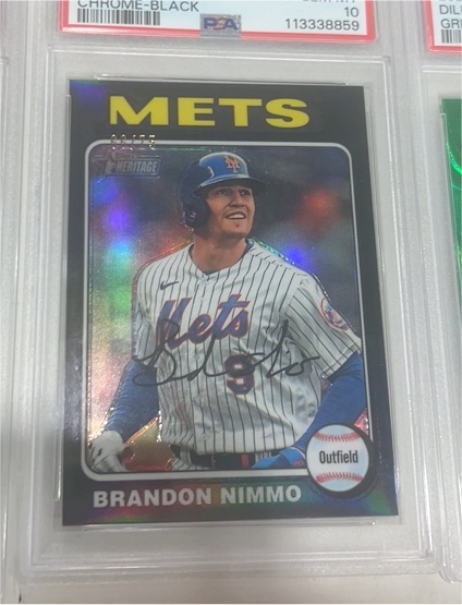 2024 Topps Heritage #110 Brandon Nimmo — front