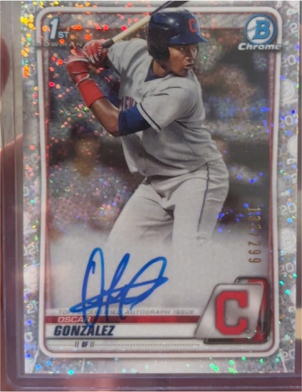 2020 Bowman Chrome #CPA-OG Oscar Gonzalez — front