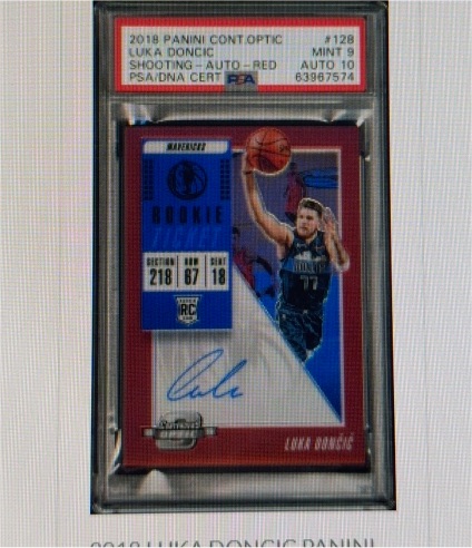 2018 Panini Contenders Optic #128 Luka Doncic — front
