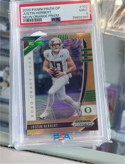 2020 Panini Prizm Draft Picks #102 Justin Herbert — front
