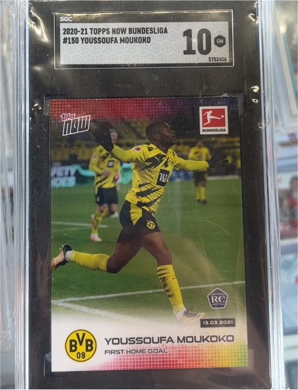 2020-21 Topps Now Bundesliga #150 Youssoufa Moukoko — front