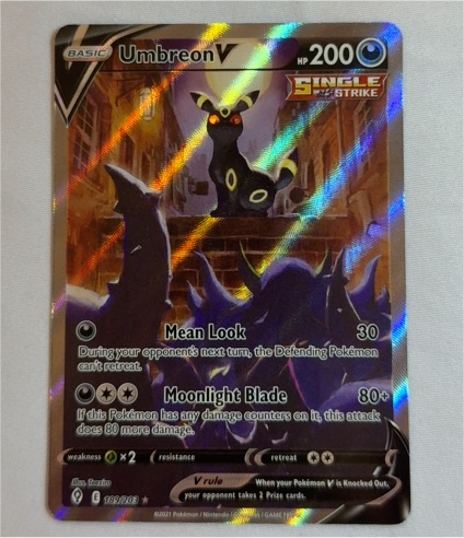 2021 Pokémon Sword & Shield Evolving Skies #189/203 Umbreon V — front