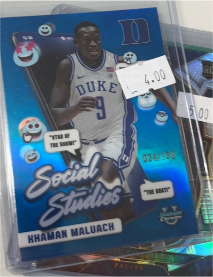 2024-25 Bowman Chrome University Social Studies SS-8 Khaman Maluach — front
