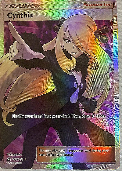 2021 Pokémon Sun & Moon Ultra Prism #148 Cynthia — front