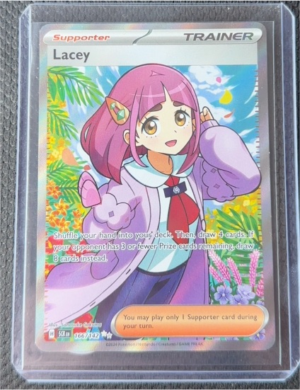 2024 Pokémon TCG Sv07: Stellar Crown #166/142 Lacey — front