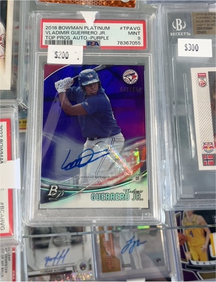 2016 Bowman Platinum #TPAVG Vladimir Guerrero Jr. — front
