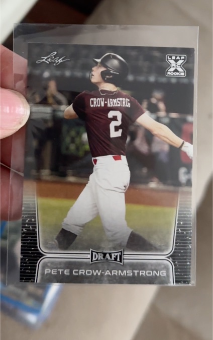 2020 Leaf Draft #41 Pete Crow-Armstrong — front