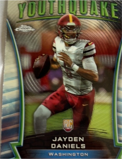 2024 Topps Chrome Youthquake #Y-3 Jayden Daniels — front