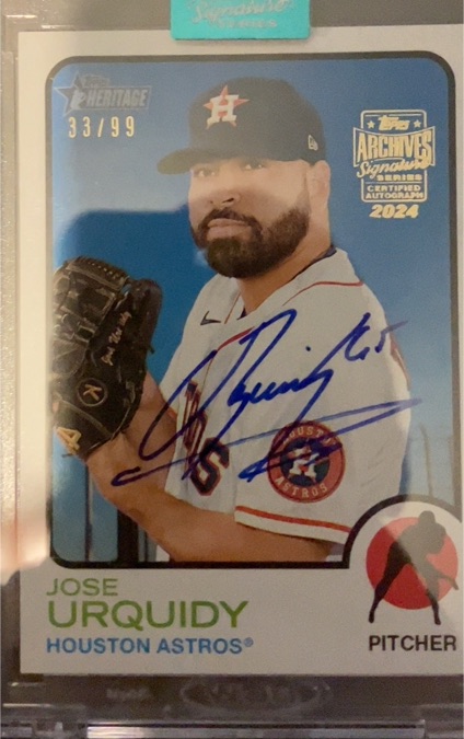 2024 Topps Archives Signature Series #33 Jose Urquidy — front