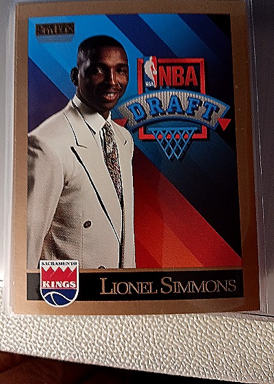 1990-91 Skybox #364 Lionel Simmons — front