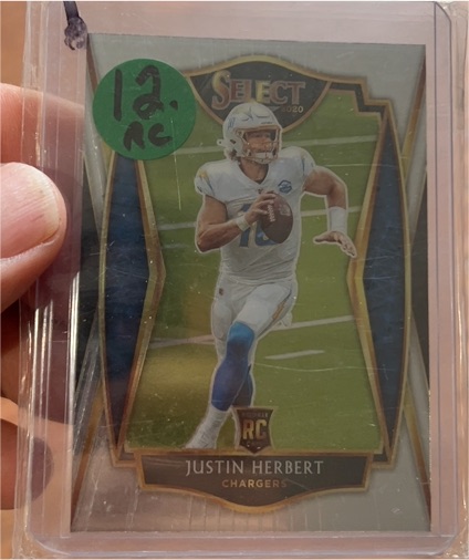 2020 Panini Select #144 Justin Herbert — front