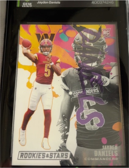 2024 Panini Rookies & Stars Rookie Exclusive #RE-JDS Jayden Daniels — front
