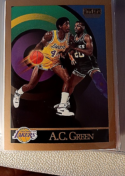 1990 SkyBox #137 A.C. Green — front