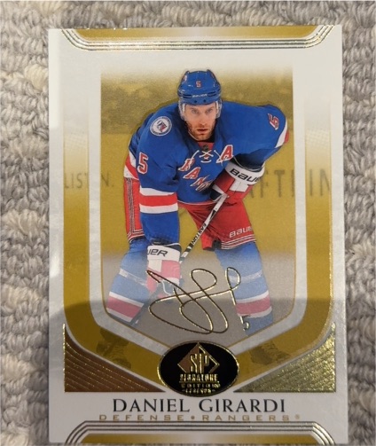 2020-21 Upper Deck SP Signature Edition #109 Daniel Girardi — front